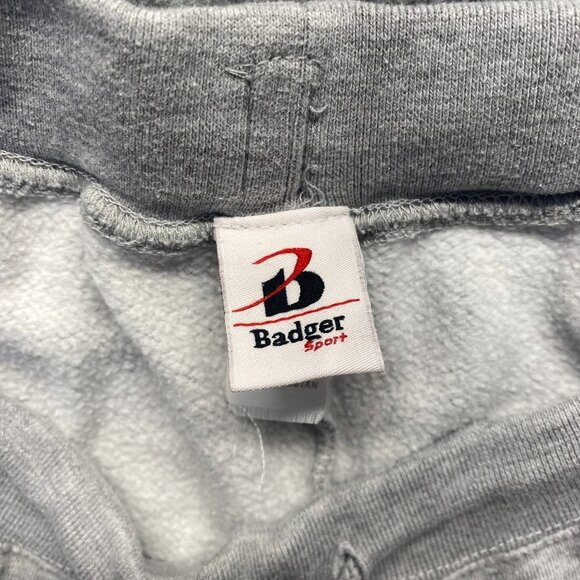 Badger Sports Womens Gray Sweatpants, Size Large Sweatpants,Drawstring,Logo - Picture 3 of 9